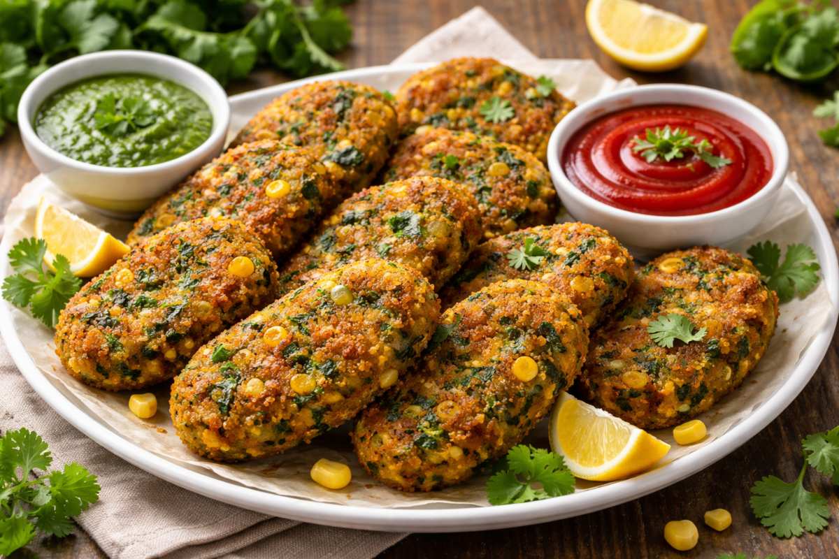 palak-corn-cutlet-recipe